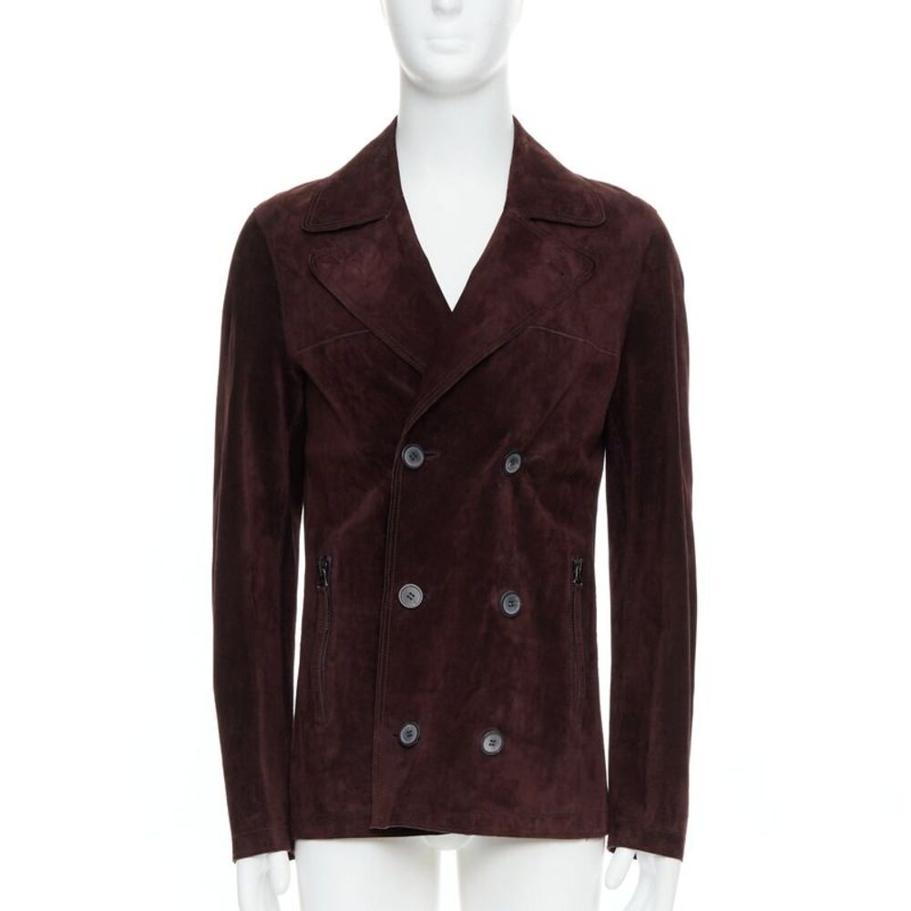 Lanvin Calfskin Suede Double Jacket
